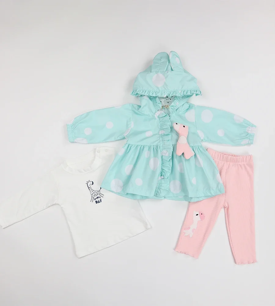 Set bebe din trei piese Girafă Set bebe din trei piese Girafă