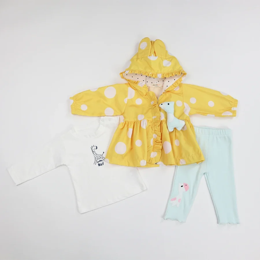Set bebe din trei piese Girafă Set bebe din trei piese Girafă