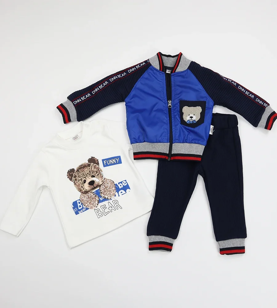 Set bebe din trei piese DNN Bear Set bebe din trei piese DNN Bear