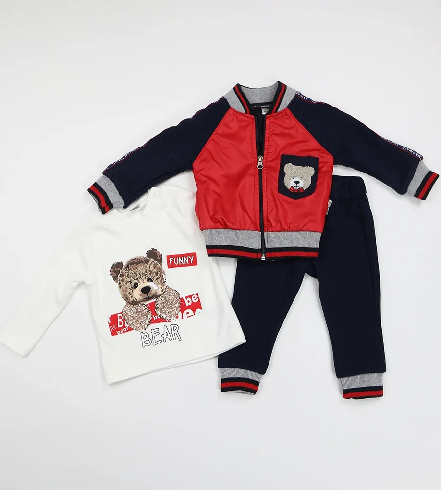 Set bebe din trei piese DNN Bear