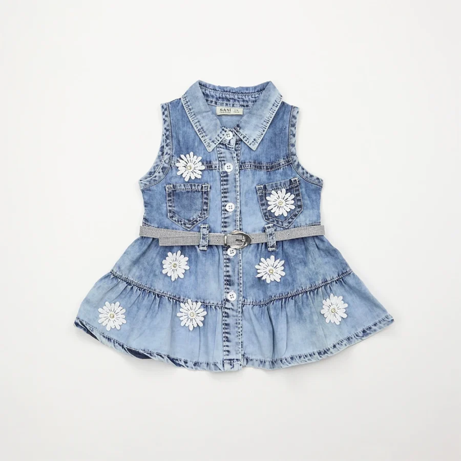 Rochie de Jeans cu floricele