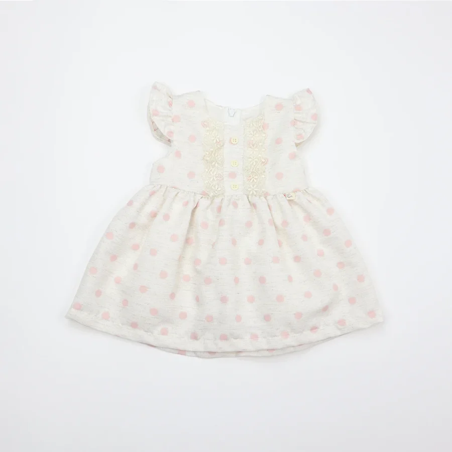 Rochie Lilax cu buline