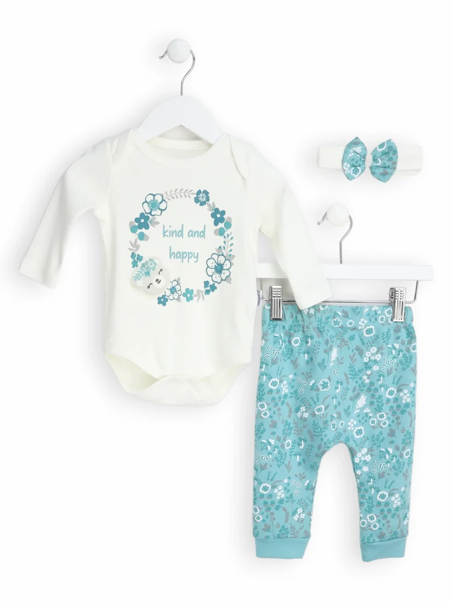 Set din bumbac cu body Set din bumbac cu body