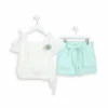 Compleu-fete-bluza-brodata-si-pantaloni-scurti-verzi