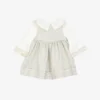 rochie-fetite-cu-guler-maneci-bufante-crem-1